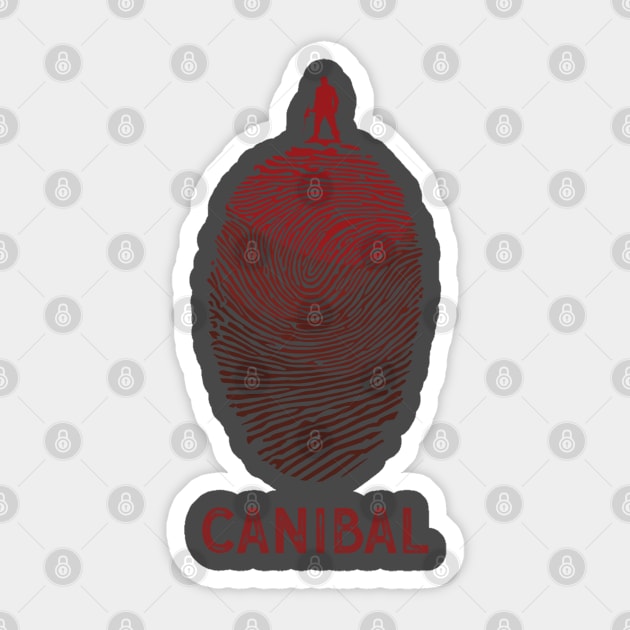 Blood Fingerprint Sticker by DoubleDv60